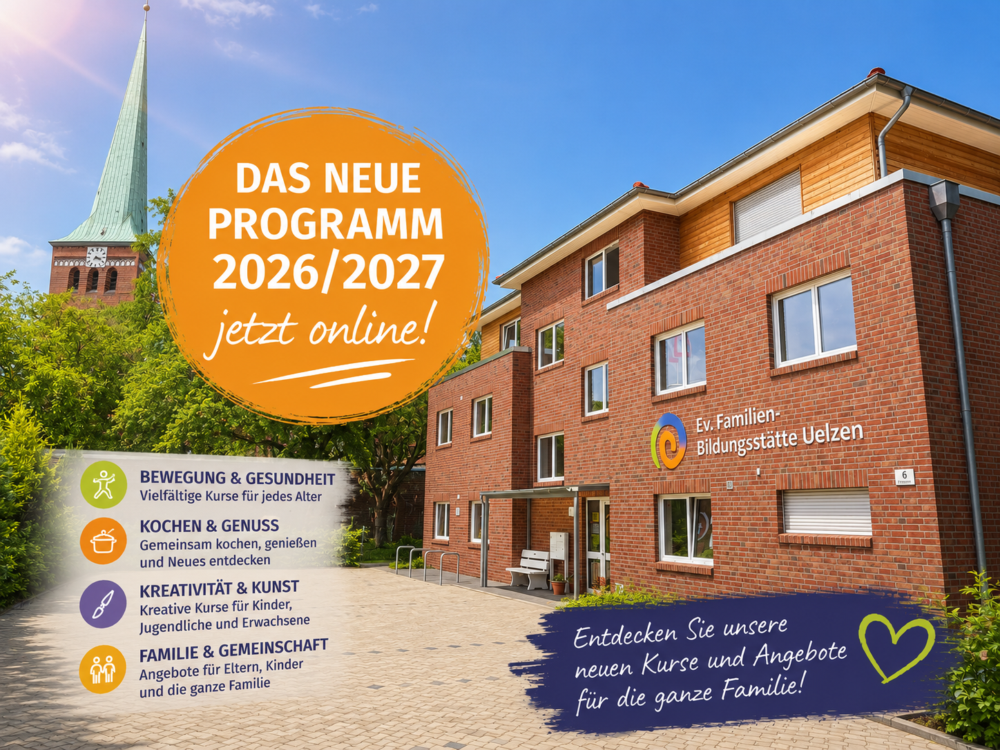 Öffnet die Seite 'Sommerliche Grüße aus der Ev. Familien-Bildungsstätte Uelzen'